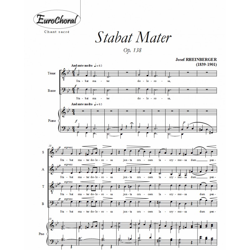 STABAT MATER Op.138 (Conducteur)