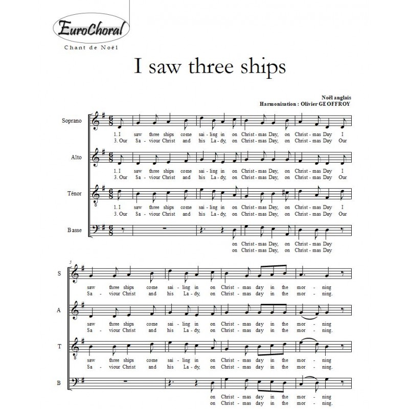 I SAW THREE SHIPS