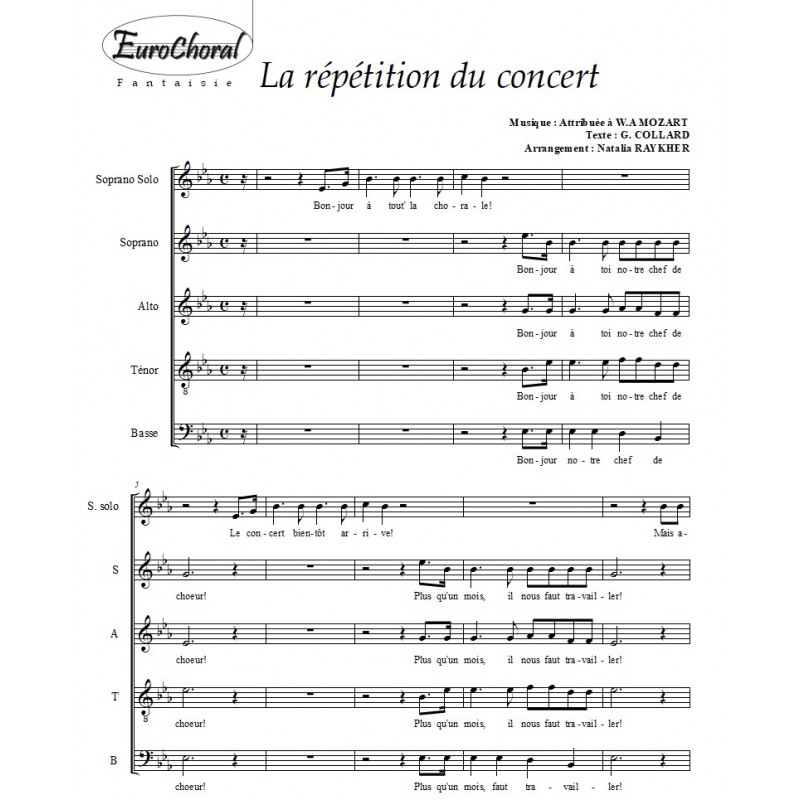 REPETITION DU CONCERT (LA)