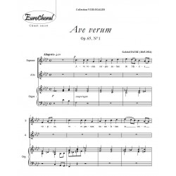AVE VERUM Op.65, N°1 (G.Fauré)