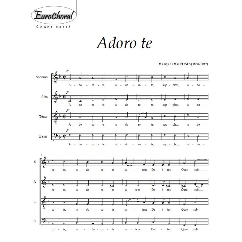 ADORO TE