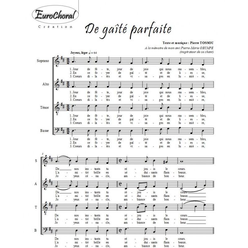 DE GAITÉ PARFAITE