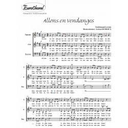 Allons en vendanges (3 voix mixtes)
