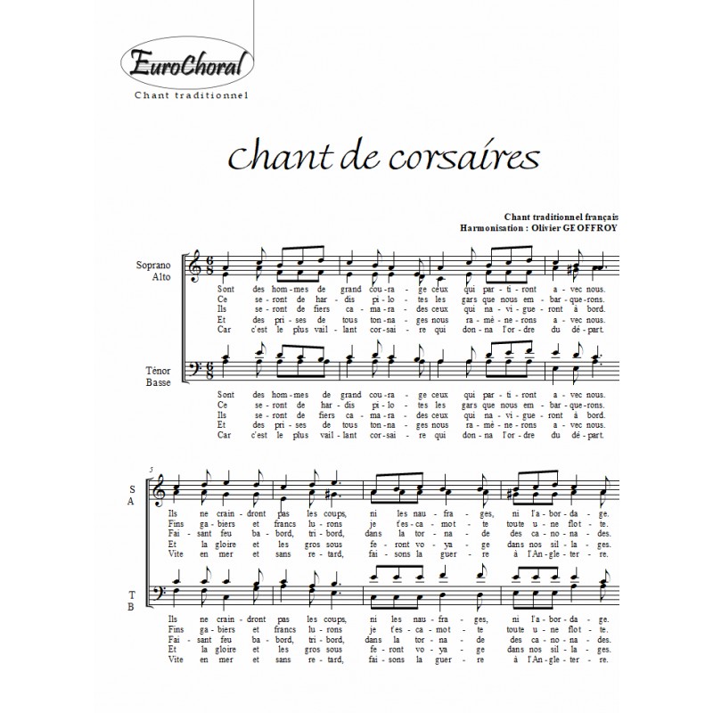 CHANT DE CORSAIRES