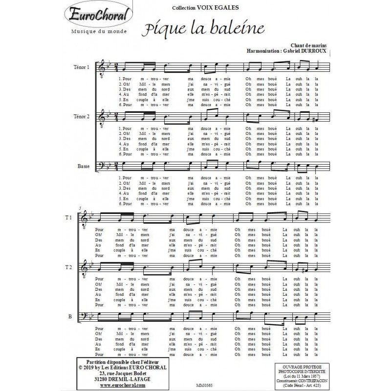 PIQUE LA BALEINE