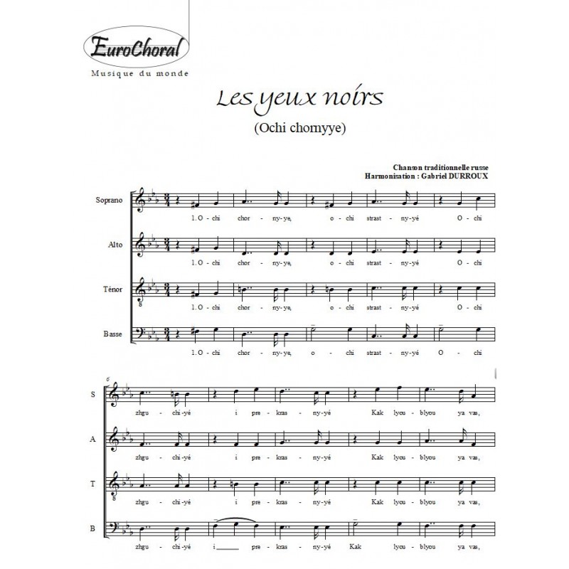 LES YEUX NOIRS (Ochi chornyye)