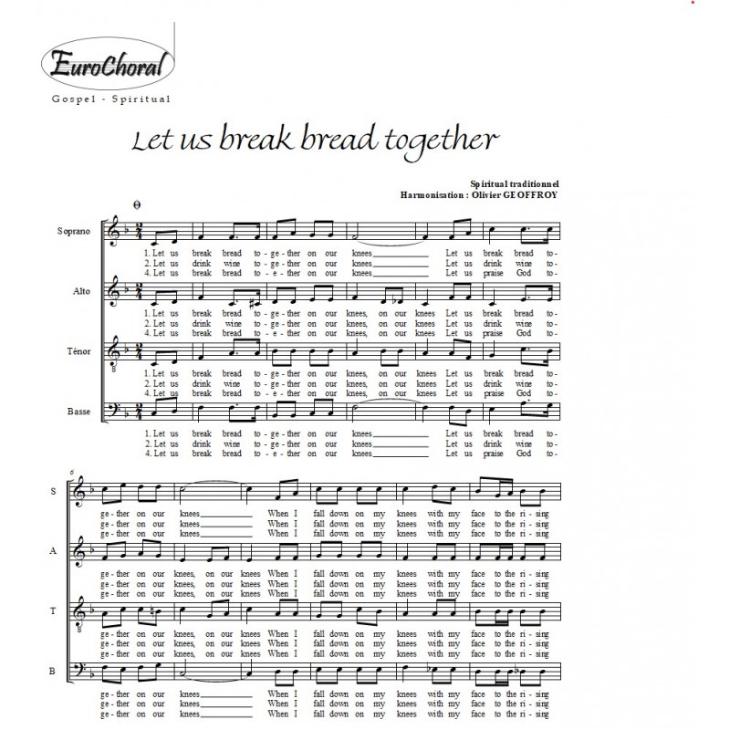 LET US BREAK BREAD TOGETHER