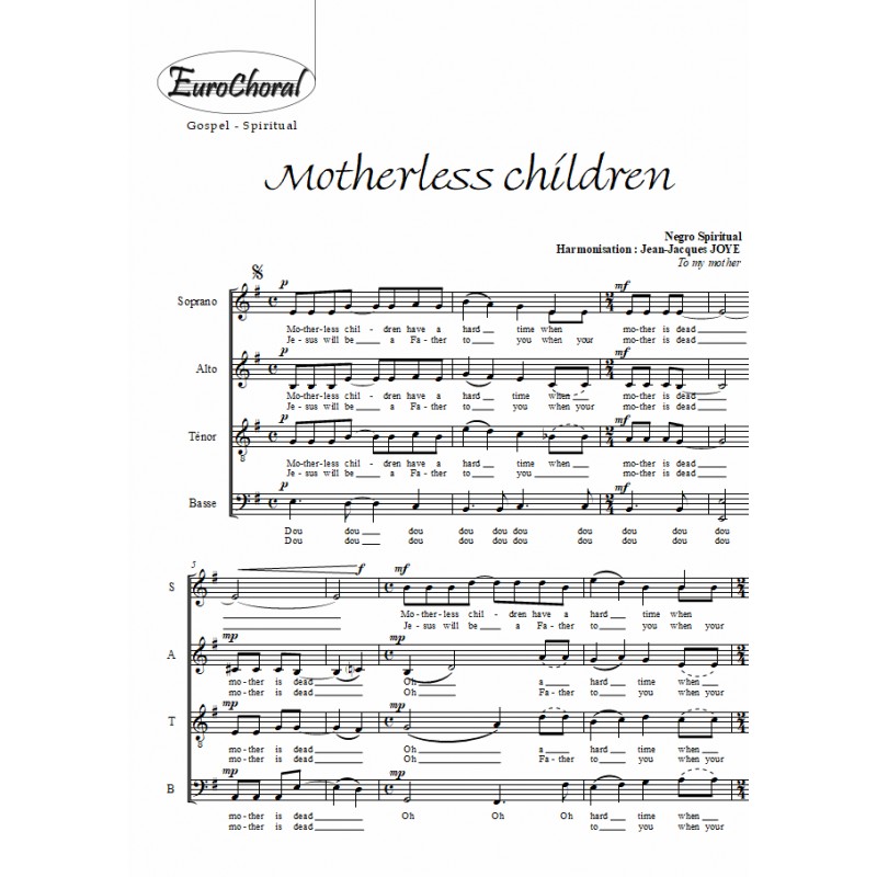MOTHERLESS CHILDREN