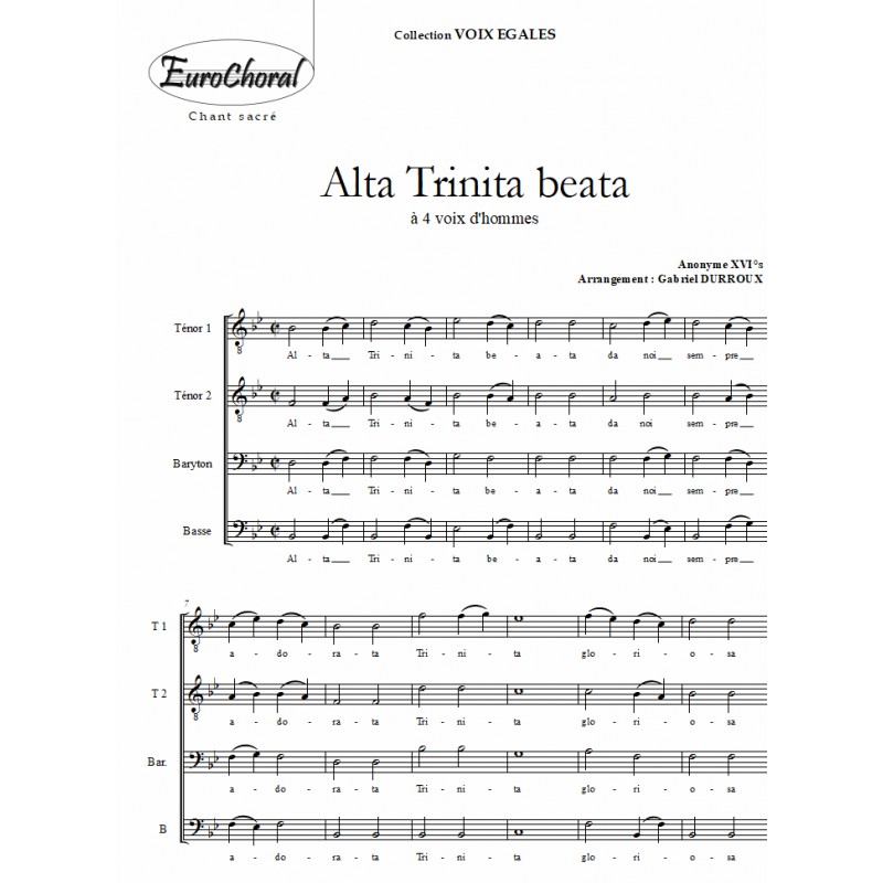 ALTA TRINITA BEATA