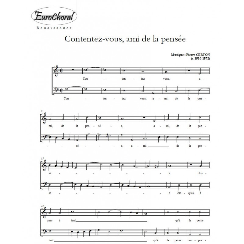 CONTENTEZ-VOUS, AMI DE LA PENSEE