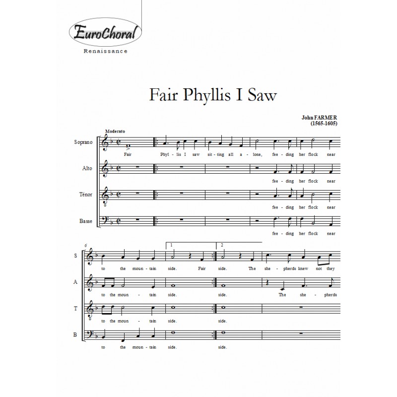 FAIR PHYLLIS I SAW