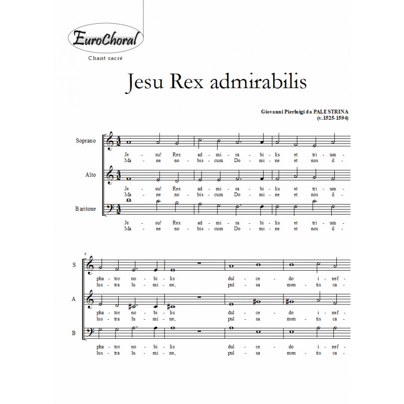 JESU REX ADMIRABILIS