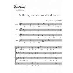 MILLE REGRETS DE VOUS ABANDONNER