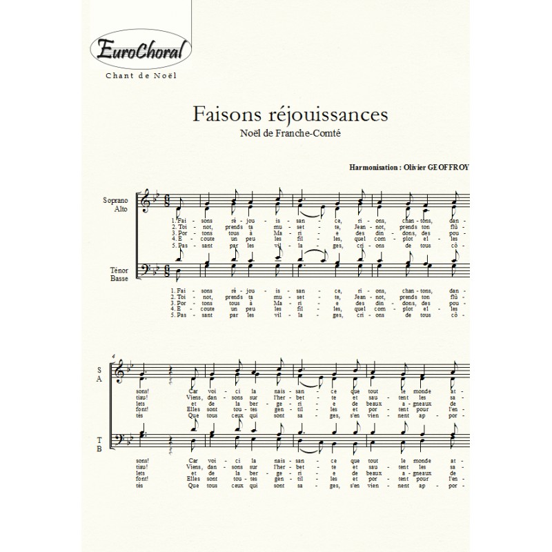 Faisons réjouissances (chant de Noël)