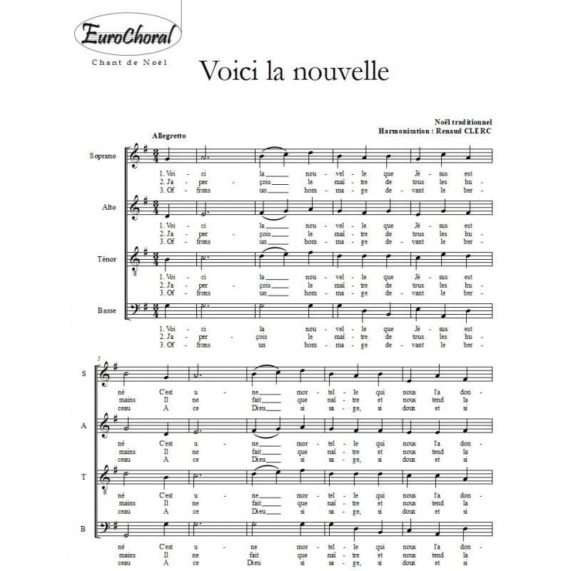 VOICI LA NOUVELLE