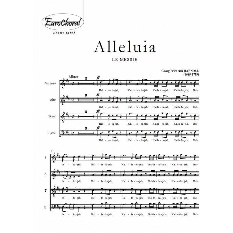 ALLELUIA (Le Messie) (Choeur)