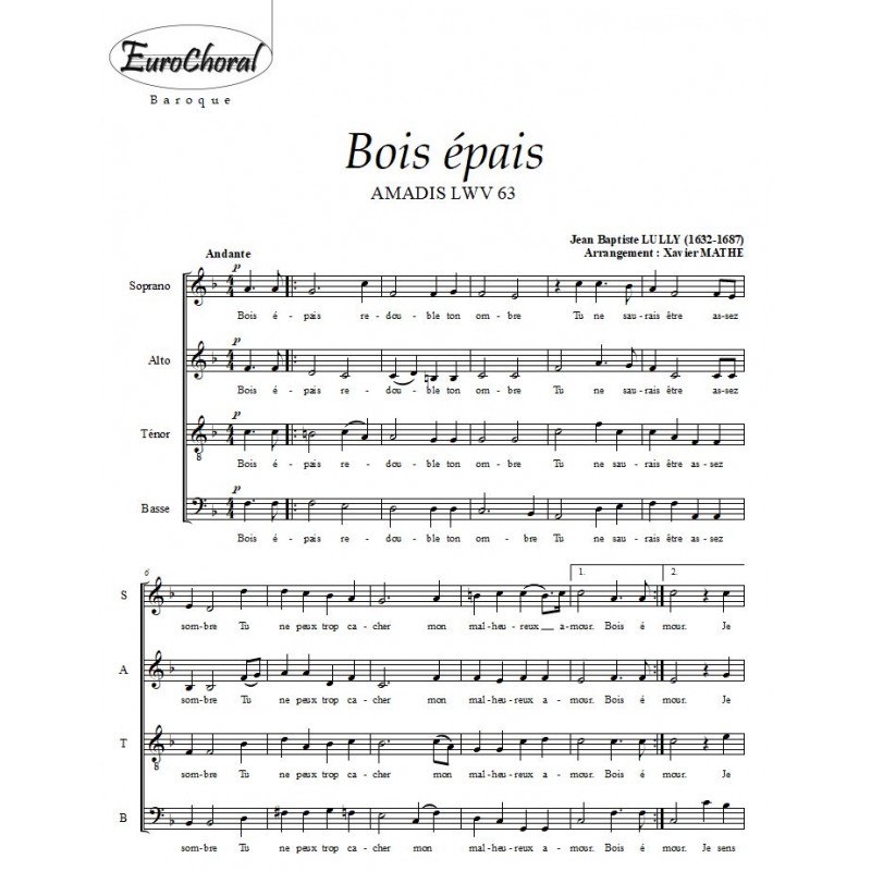 BOIS EPAIS (J.B Lully)