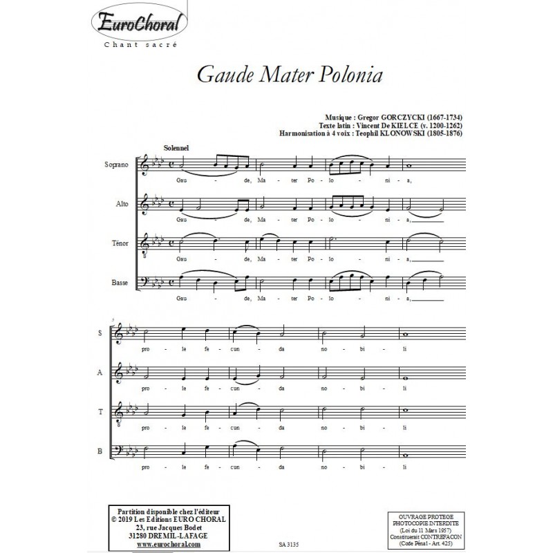 GAUDE MATER POLONIA
