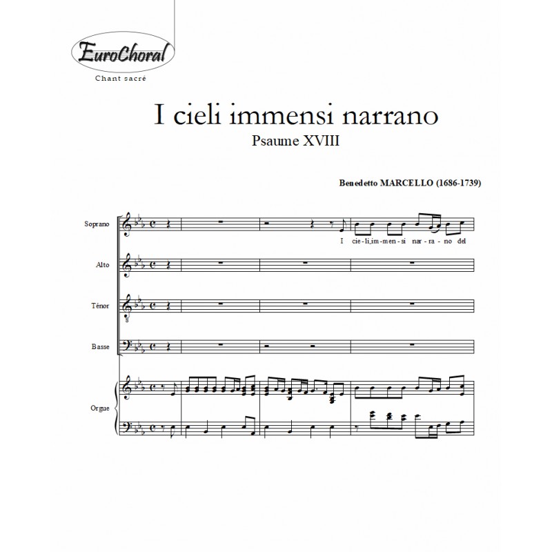 I CIELI IMMENSI NARRANO (Psaume XVIII) (Conducteur)