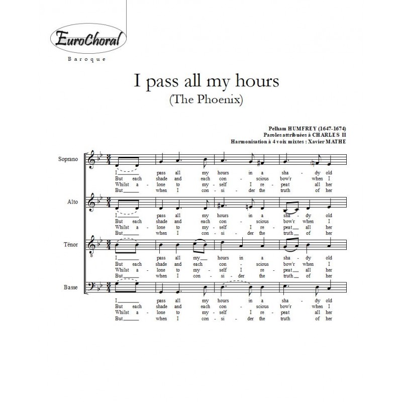 I PASS ALL MY HOURS (P. Humfrey)