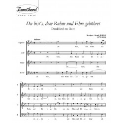 DU BIST'S, DEM RUHM UND EHRE GEBÜHRET