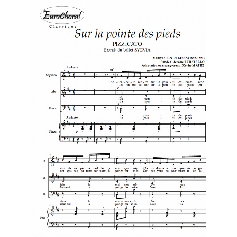 PIZZICATO ("Sur la pointe des pieds" - Ballet SYLVIA)