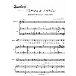 CHANSON DE BRIDAINE (Les mousquetaires au couvent)