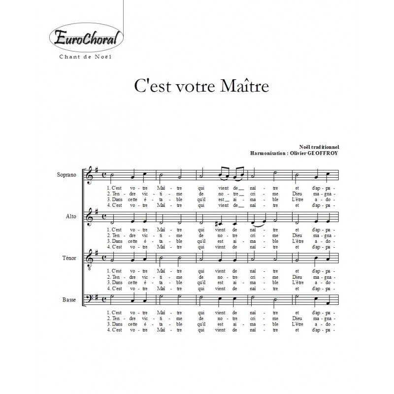 C'EST VOTRE MAITRE