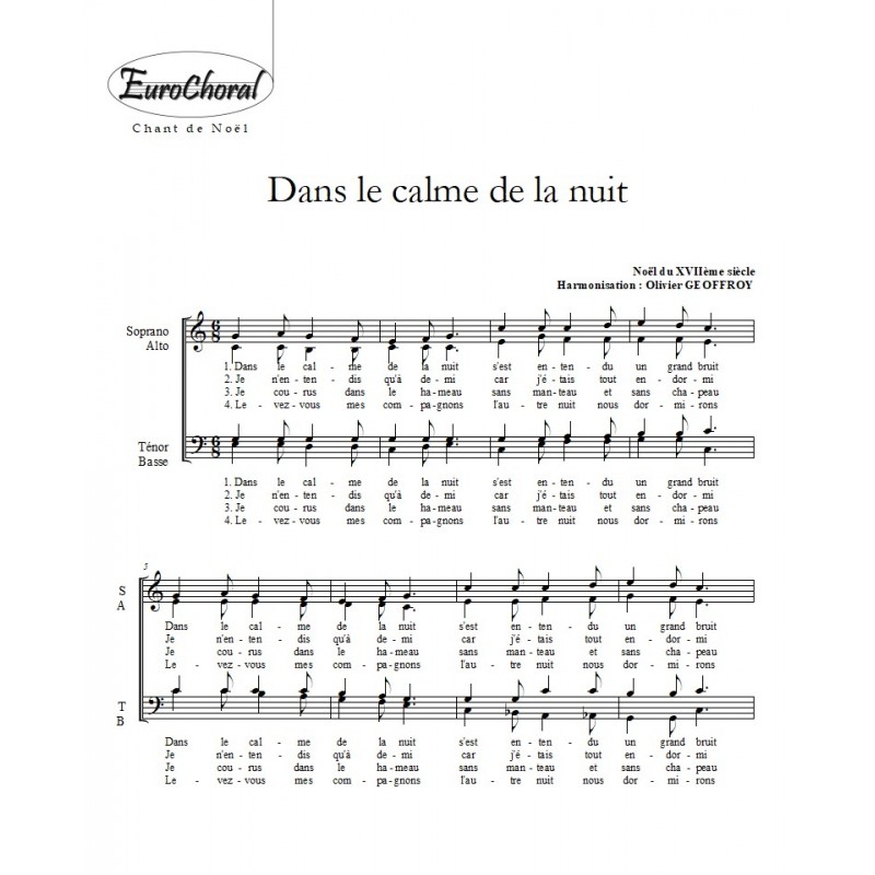 DANS LE CALME DE LA NUIT