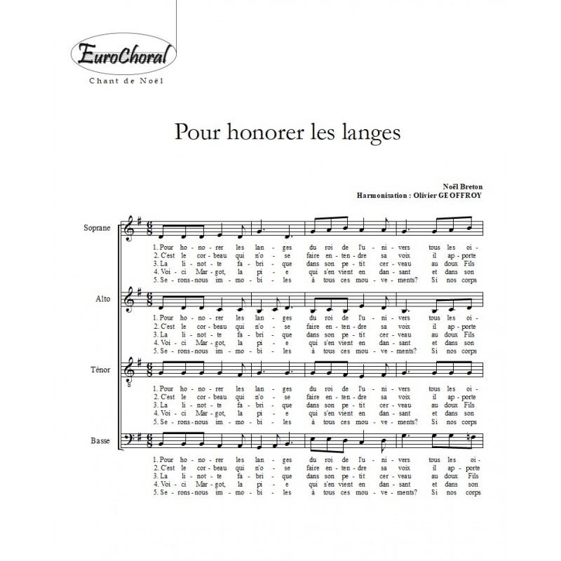 POUR HONORER LES LANGES