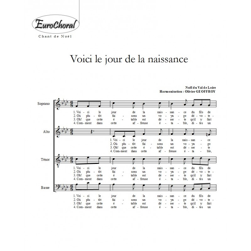 VOICI LE JOUR DE LA NAISSANCE