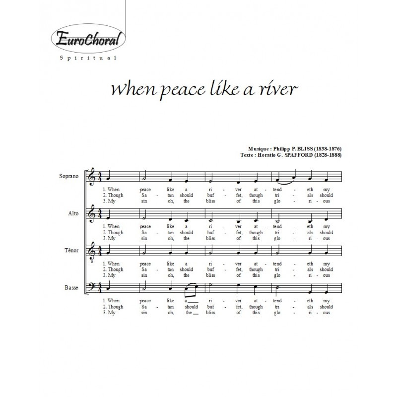 WHEN PEACE LIKE A RIVER