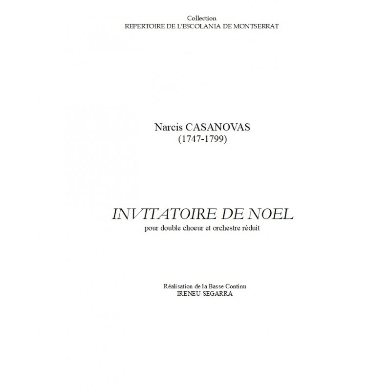 INVITATOIRE DE NOEL
