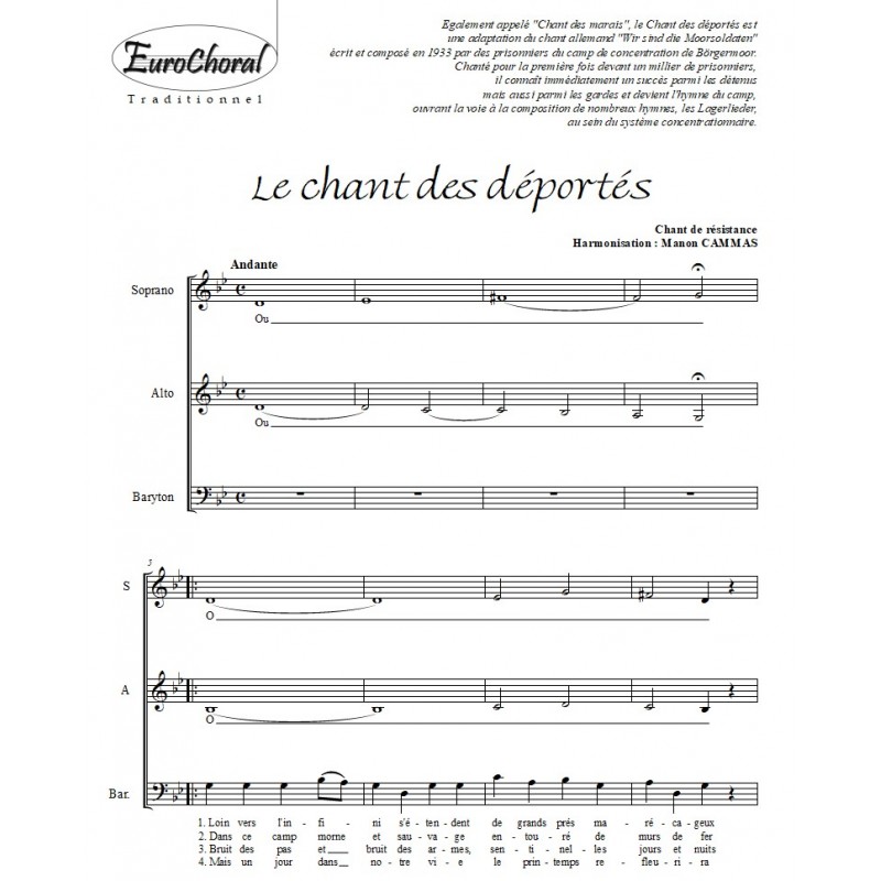LE CHANT DES DEPORTES