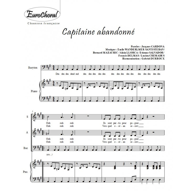 CAPITAINE ABANDONNE (Conducteur)