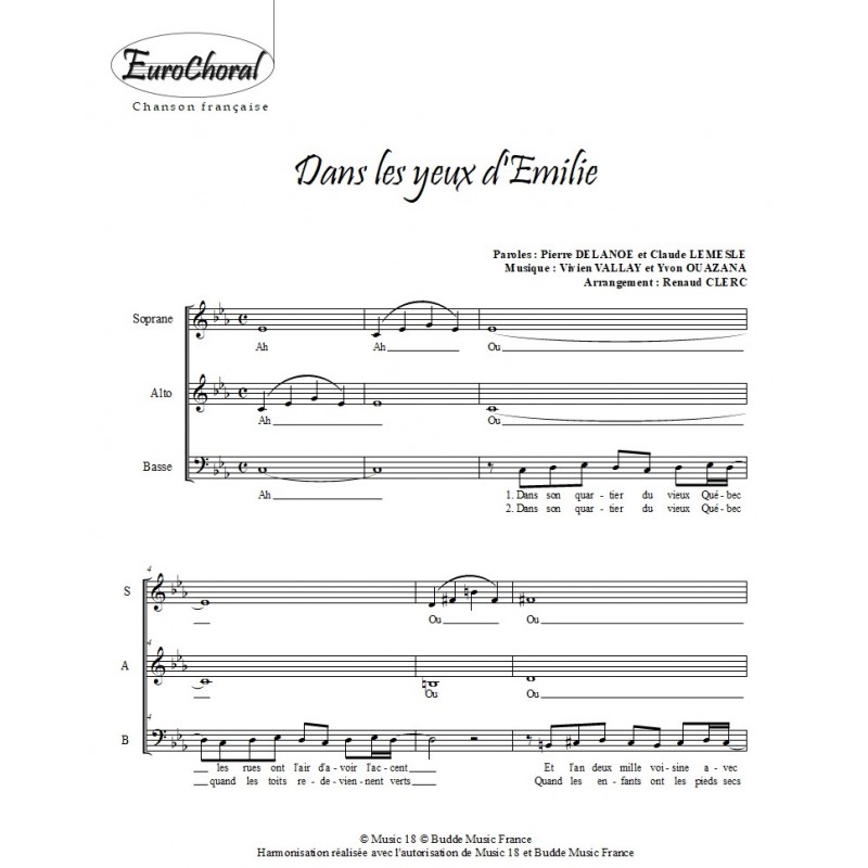 DANS LES YEUX D'EMILIE (3 VM)