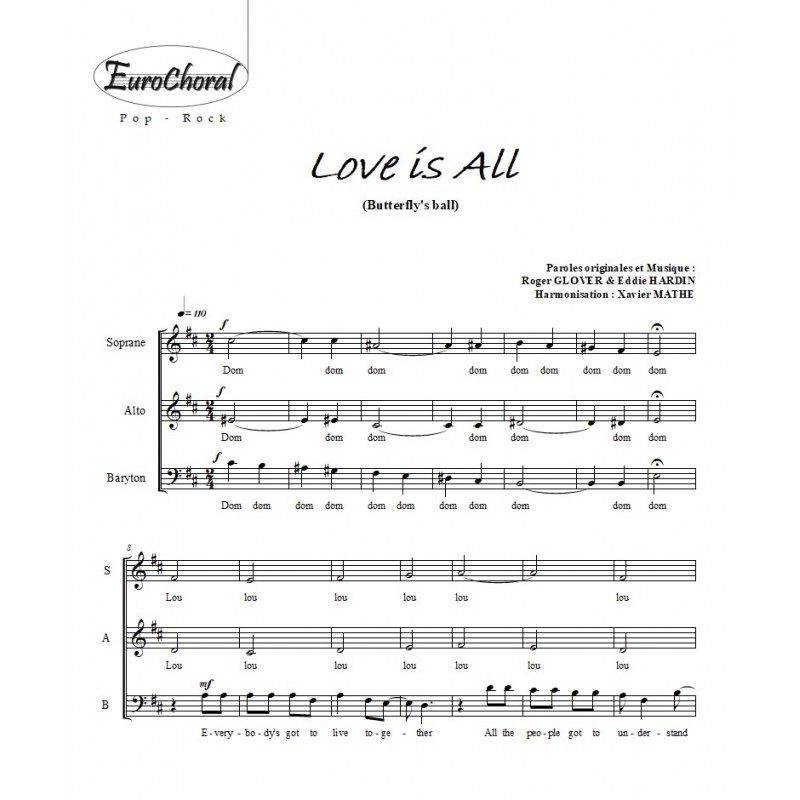 LOVE IS ALL (Butterfly ball)