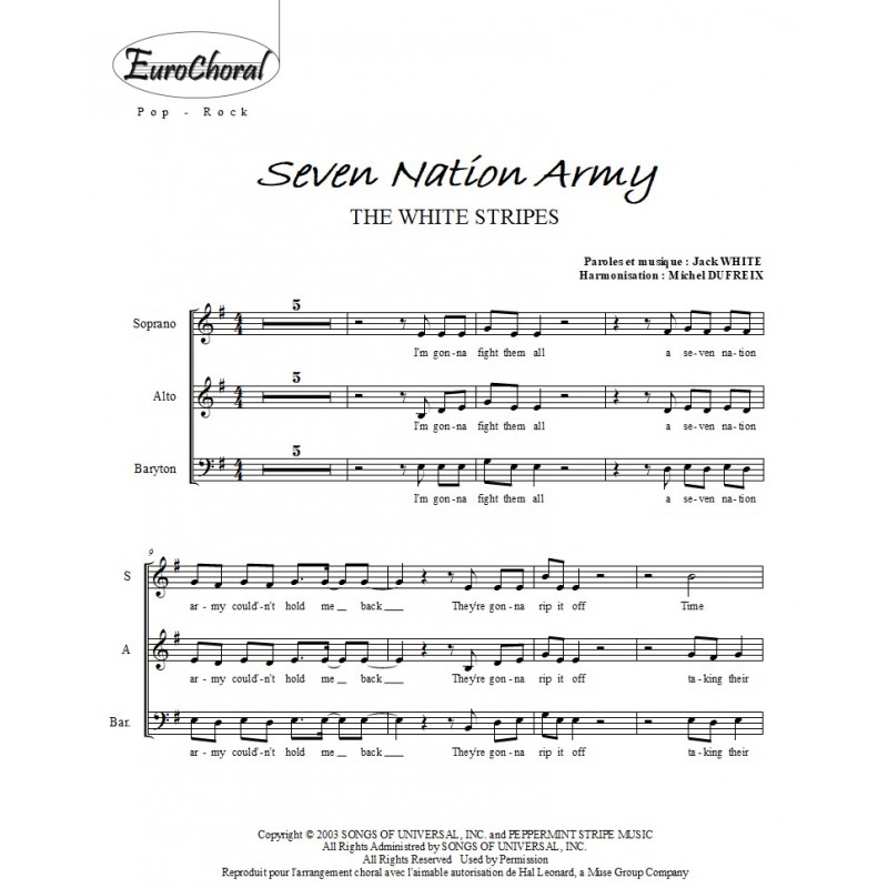 SEVEN NATION ARMY (Choeur)