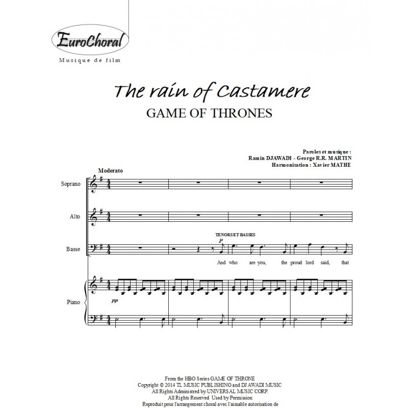THE RAIN OF CASTAMERE (GAME OF THRONES)