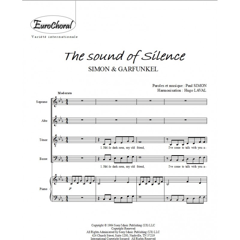 THE SOUND OF SILENCE (Conducteur)
