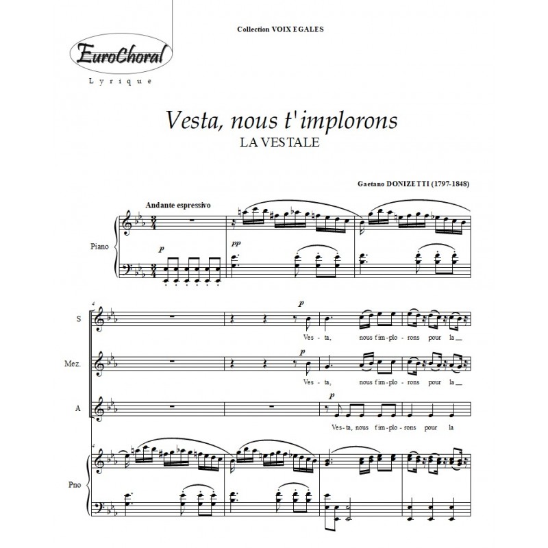 VESTA NOUS T'IMPLORONS (LA VESTALE)