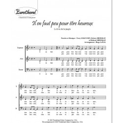 IL EN FAUT PEU POUR ETRE HEUREUX (Le Livre de la jungle)