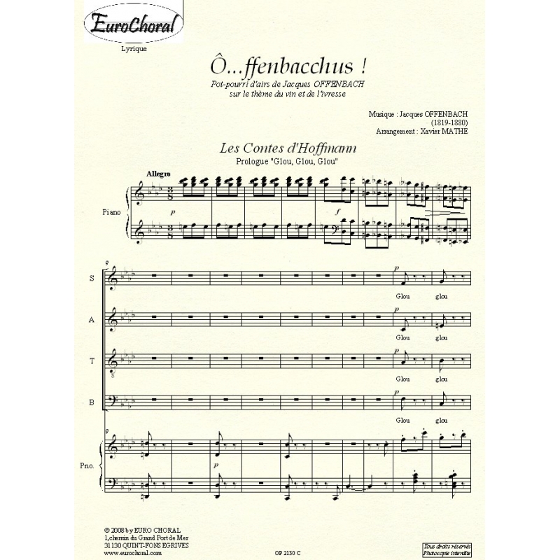 O...FFENBACCHUS! (Conducteur)